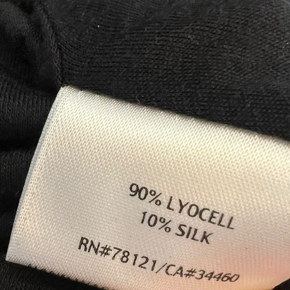 Eileen Fisher Womens Black Jersey Dress Cowl Neck Sleeveless Size Large Knit - Picture 5 of 7